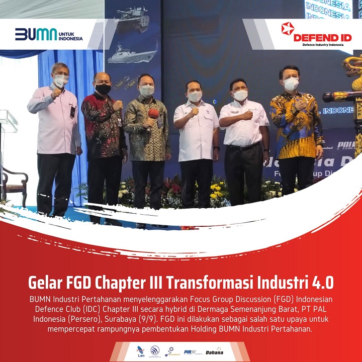 BUMN Industri Pertahanan Menggelar FGD Chapter III Transformasi Industri 4.0