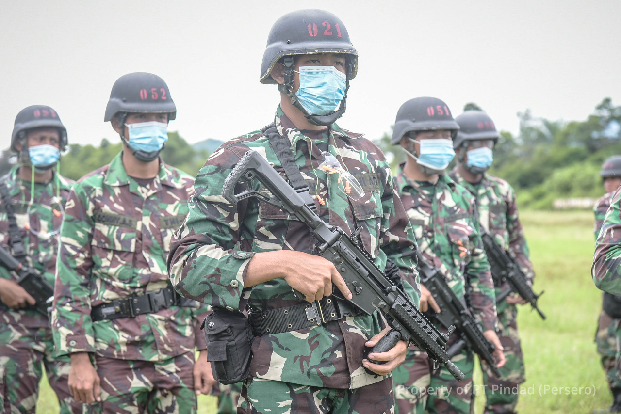 Detasemen Kawal Khusus Kemhan RI Lakukan Latih Tembak dengan SS2-V5 A1 & G2 Combat