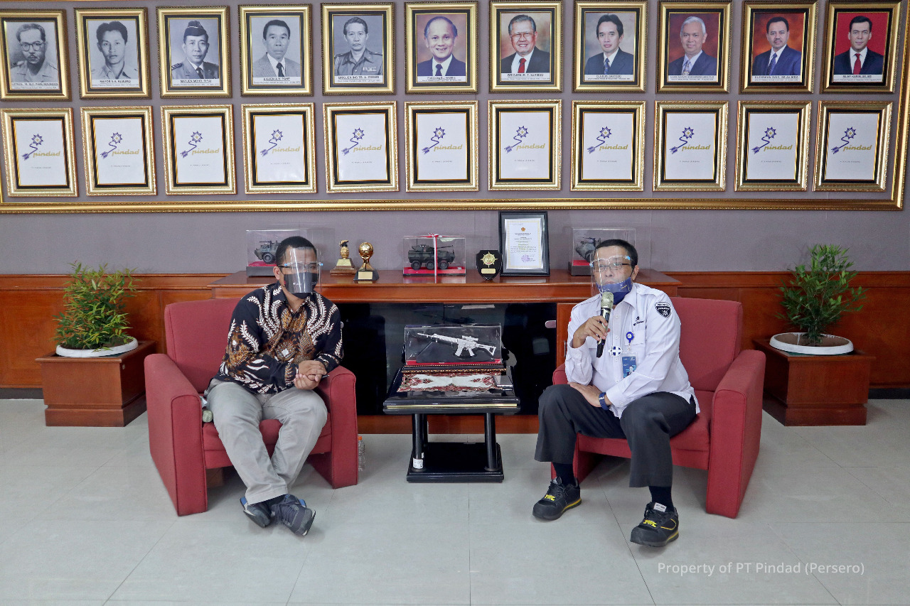 LPDP Laksanakan Kunjungan Secara Virtual ke PT Pindad (Persero)