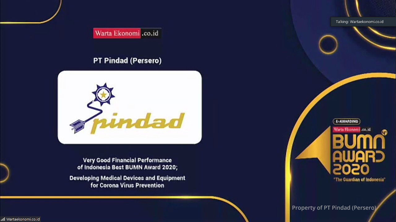 Pindad Raih Penghargaan di Indonesia Best BUMN Award 2020