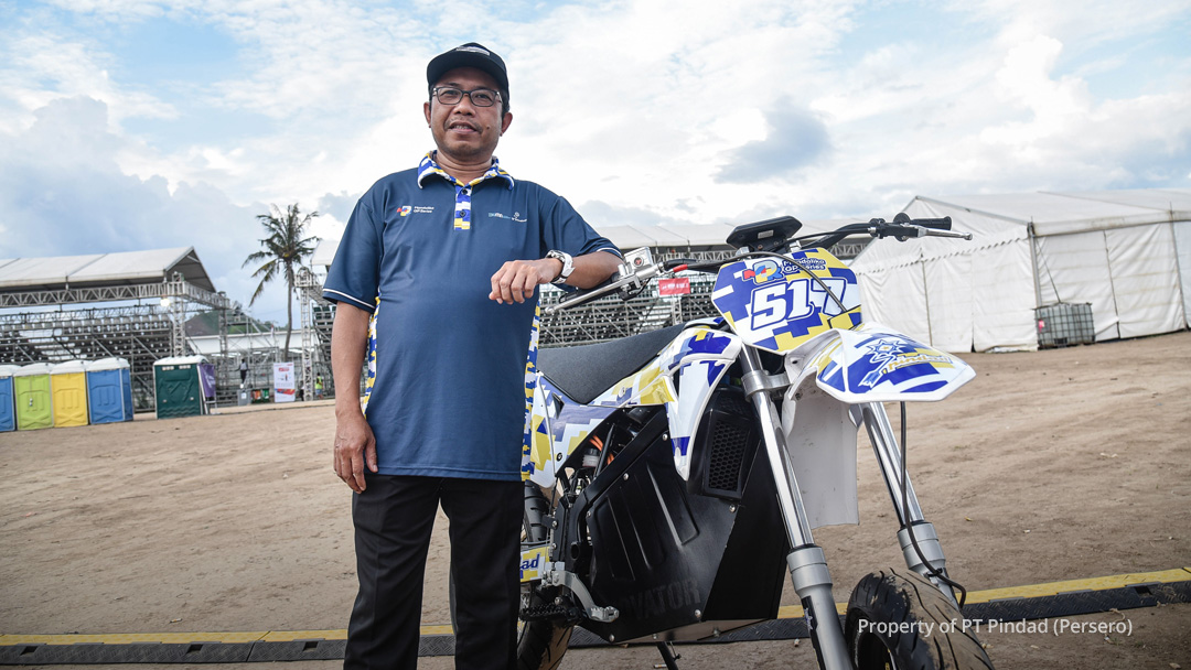 Dukung Ekosistem Kendaraan Listrik, Pindad Perkenalkan Inovasi MotoEV di Mandalika