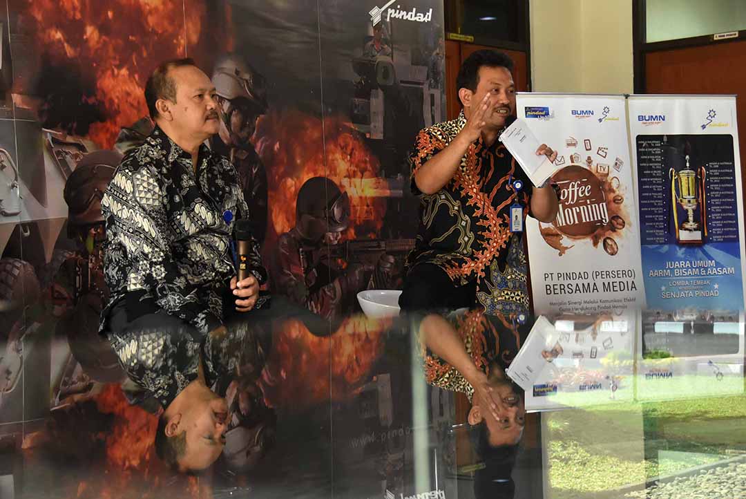 Direktur Pindad “Ngopi Pagi” bareng Media 