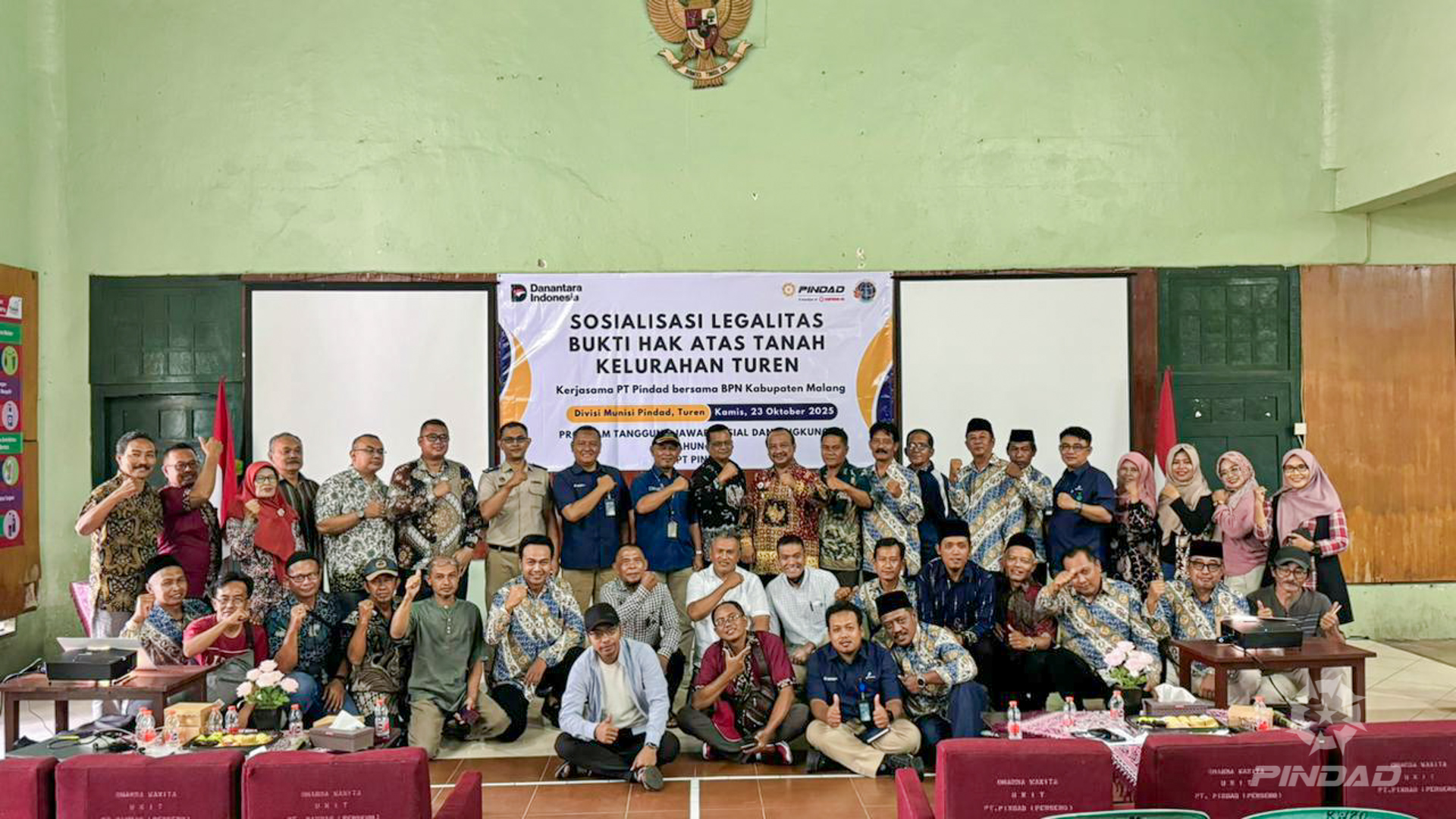 TJSL Pindad bersama BPN Wilayah Malang Laksanakan Sosialisasi Prosedur Pengurusan Hak Tanah