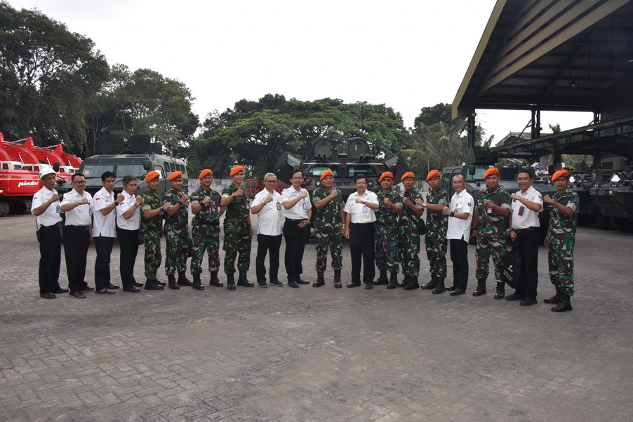 Kunjungan Dankorparkhas TNI AU