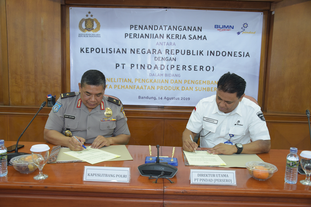 Pindad dan Polri Sepakat untuk Penelitian dan Pengembangan Produk