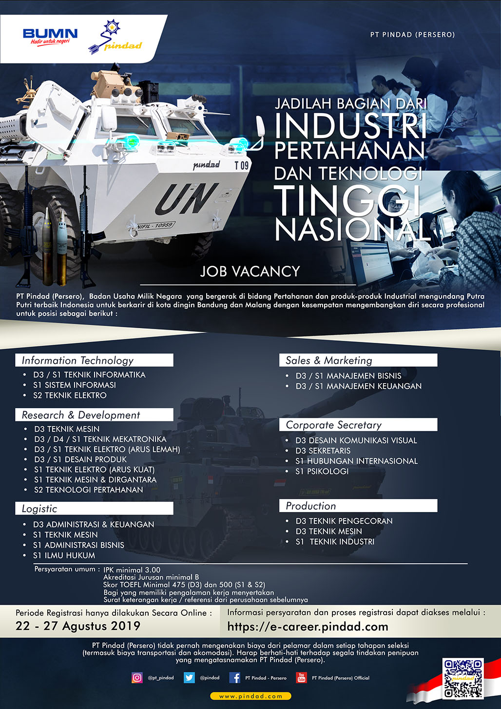 Job Vacancy 2019