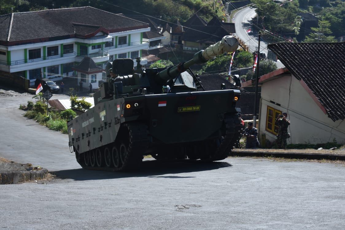 Uji Daya Gerak Medium Tank